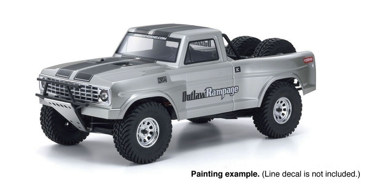 Kyosho #34362C 1/10 Outlaw Rampage PRO (70% Assembled)-Pre-Cut Clear Body