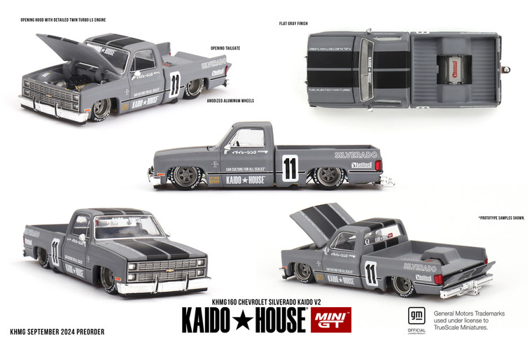 Mini GT #MGTKHMG160 1/64 Chevrolet Silverado KAIDO V2