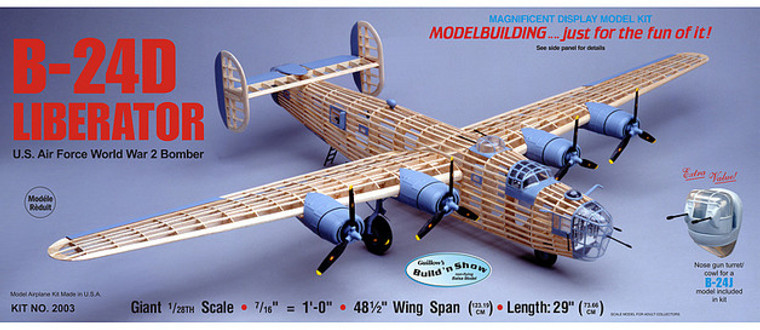 Guillow's #2003 1/28 B-24D Liberator