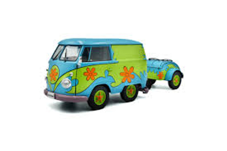 Solido #181904 1/18 1950 Volkswagen T1 Cool Kombi Sport with Trailer-Flower Power