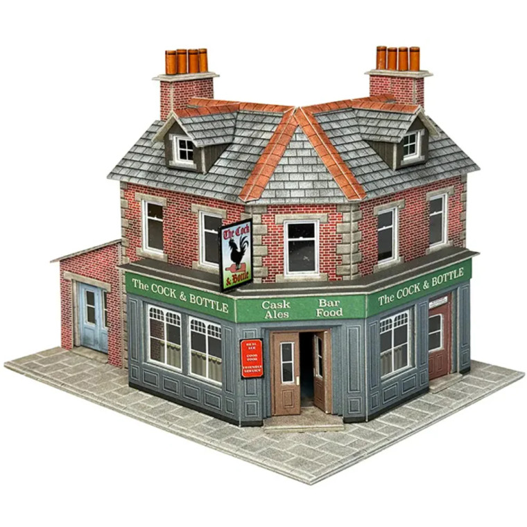Metcalfe #PO308 [OO] Corner Shop Or Pub Kit in Brick (replaces PO263)