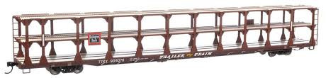 Walthers #910-8202 Tri-Level Open Auto Rack, Chicago Burlington and Quincy/TT #905076