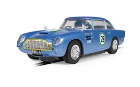 Scalextric #C4599 1/32 Aston Martin DB5 - Blue / Yellow - Historic GT Racing