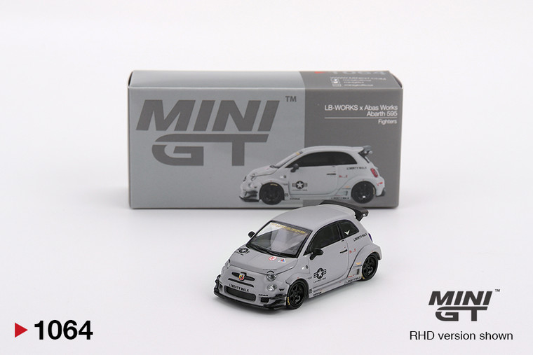 Mini GT #MGT01064 1/64 Abarth 595 LB-WORKS x Abas Works Fighters
