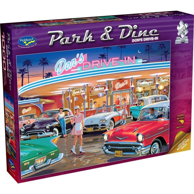 Holdson #77763  Park & Drive - Dons Drive-In Puzzle 1000pc