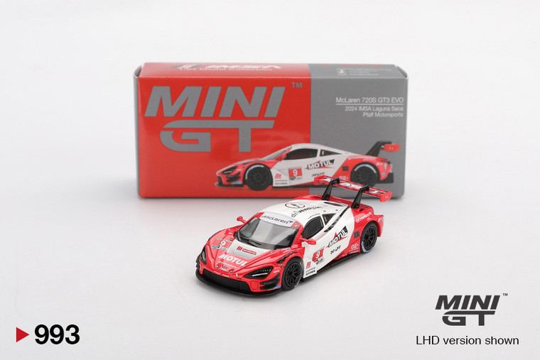 Mini GT #MGT00993 1/64 McLaren 720S GT3 Evo Pfaff Motorsports 2024 IMSA Laguna Seca