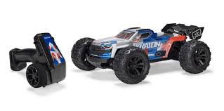 ARRMA #ARA2508ST1 1/16 Mini Kraton 3S DSC 4X4 RTR Brushless Speed Truck (Battery & Charger Included), Red/Blue
