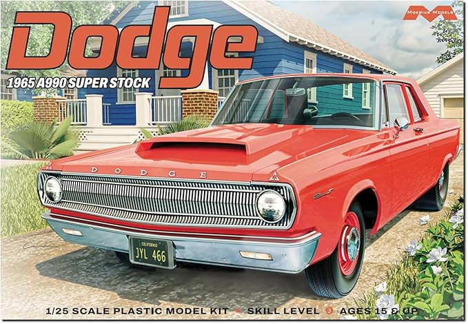 Moebius Models #2460 1/25 1965 Dodge A990 Super Stock