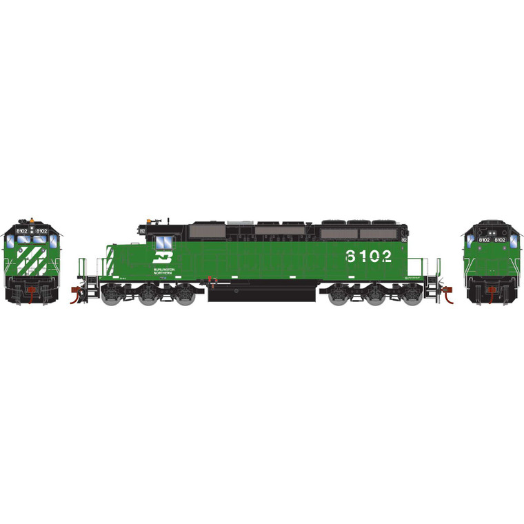 Athearn # ATH-1264 HO EMD SD40-2 Locomotive with DCC & Sound, BN #8102