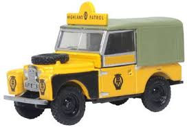Oxford #76LAN188025 1/76  Land Rover Series I 88" Canvas AA Highland Patrol