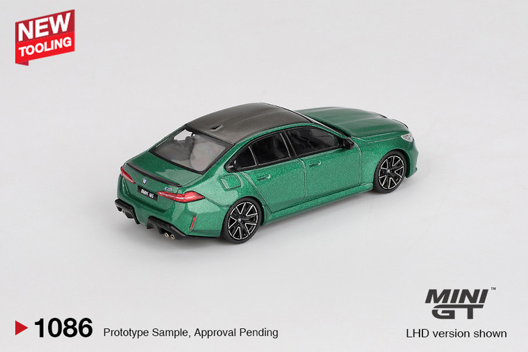 Mini GT #MGT01086 1/64 BMW M5 Isle of Man Green Metallic
