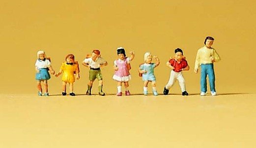 Preiser #79043 n School Childern-6pce