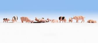 Noch #36712 N Pigs-12pces