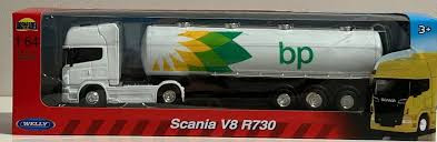 Welly 1/64 Scania V8 R730 BP Oil Gas Tanker Die-Cast