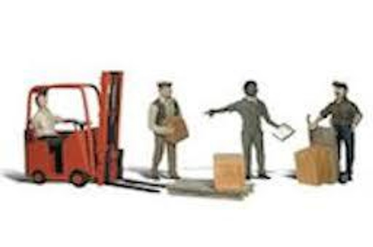 Scenic Accents # A1911 HO Workers with Forklift