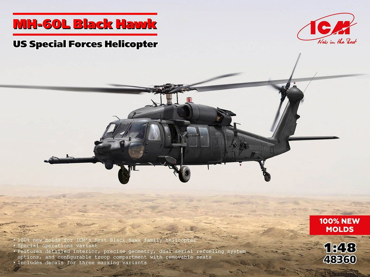 ICM # 48360 1/48  MH-60L Black Hawk