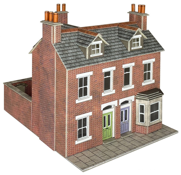 Metcalfe #PO300 00/HO Scale Terraced Houses – Brick