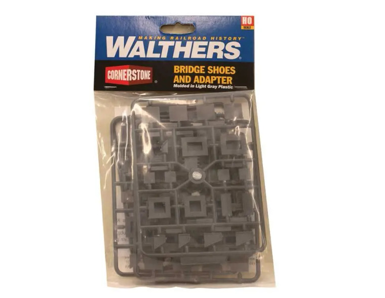 Walthers Cornerstone # 933-4559 HO Bridge Shoes and Adapters Assortment -- Kit