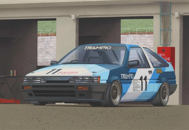 Fujimi # 048130 1/24 TRAMPIO AE86 Levin `85