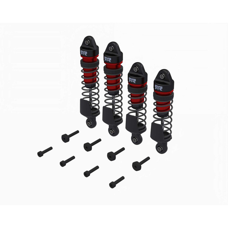 ARRMA #ARA2670 Shock Set, Front/Rear Assembled, 700 cSt Oil, RED (4Pcs): MINI Kraton