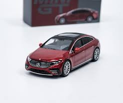 Mini GT #MGT00970-R 1/64 Mercedes-Benz EQS 580 4MATIC Red Metallic