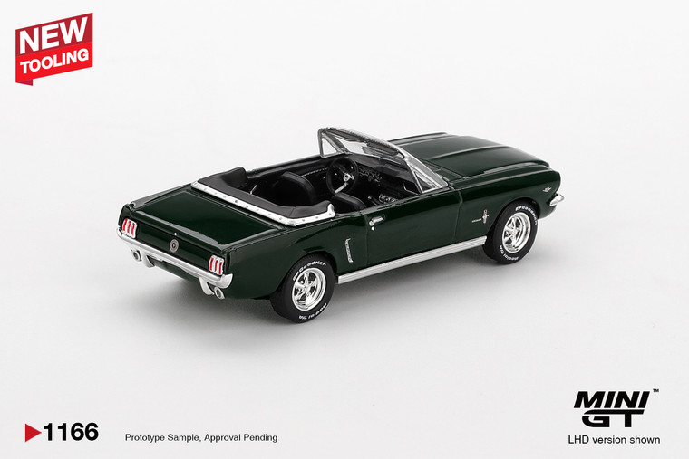 Mini GT #MGT1166 1/64 Ford Mustang Convertible 1964 Highland Green
