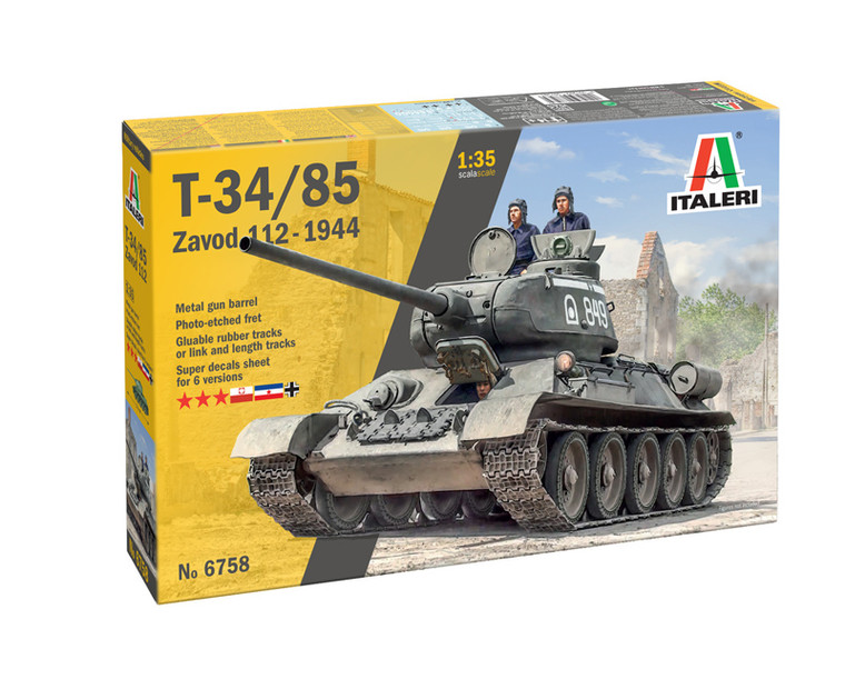 Italeri # 6758 1/35 T34/85 Zavod 112 -1944