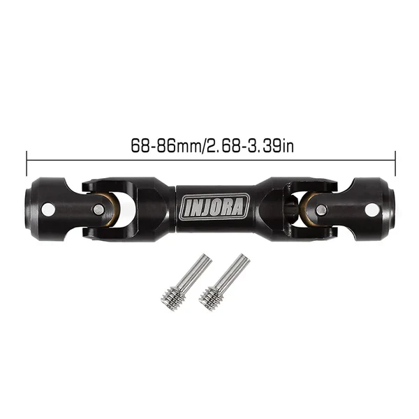 INJORA #DG-CD03-68 Steel Heavy-Duty Drive Shaft for 1/10 RC Car Crawle
