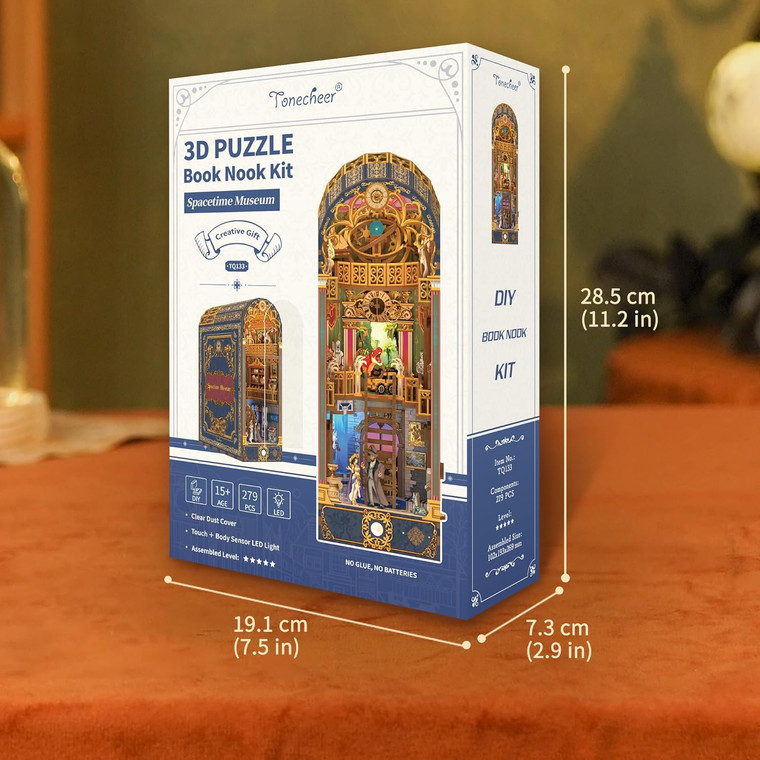 Tonecheer #TQ133 3D Wooden Puzzle DIY Book Nook Kit (Spacetime Museum)