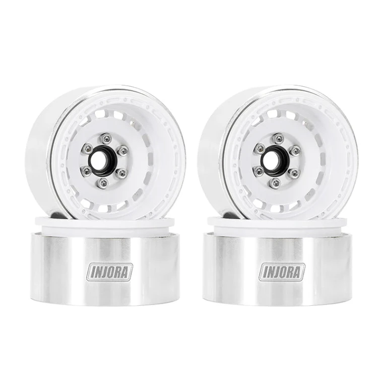 INJORA # DGW-1903WH 1.9" CNC Aluminum -10mm Offset Wheels