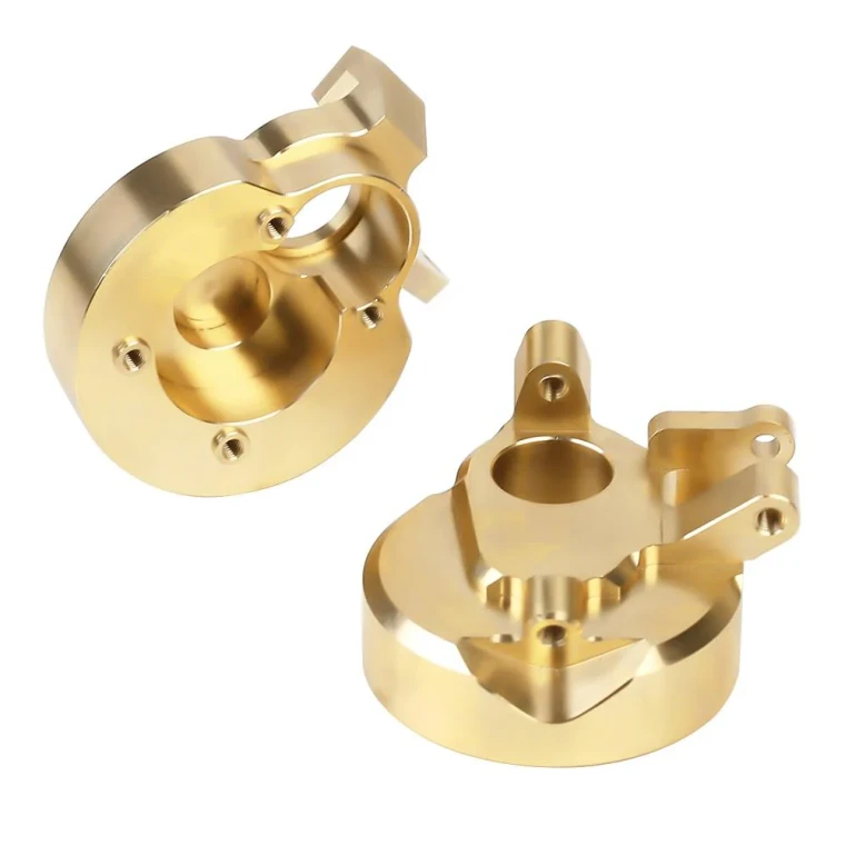 INJORA # CRAW18329 Heavy Duty Brass Portal Steering Knuckle for Axial SCX10 III Capra 1.9