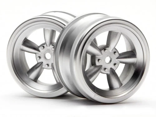 HPI # 3815 Vintage Spoke Wheel 26mm Matt Chrome 0mm Offset 2pc