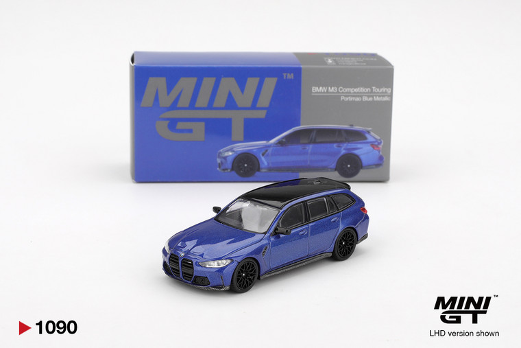 Mini GT #MGT01090 1/64 BMW M3 Competition Touring Portimao Blue Metallic