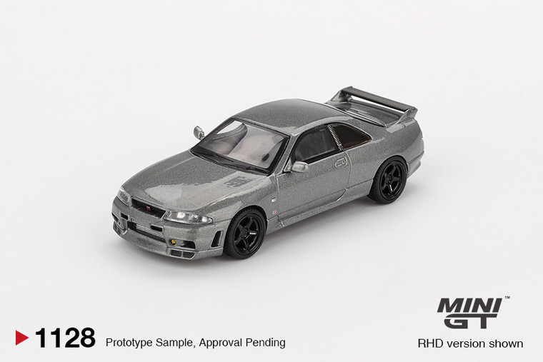 Mini GT #MGT01128 1/64 NISSAN Skyline GT-R Dark Metal Gray (NISMO BCNR33 CRS Version)