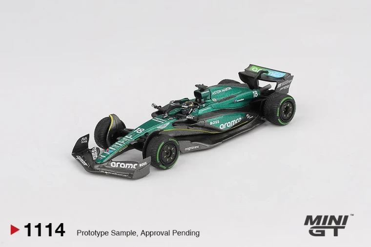 Mini GT #MGT01114 1/64 Aston Martin AMR24 #18 Lance Stroll - 2024 F1 2024 Canadian GP