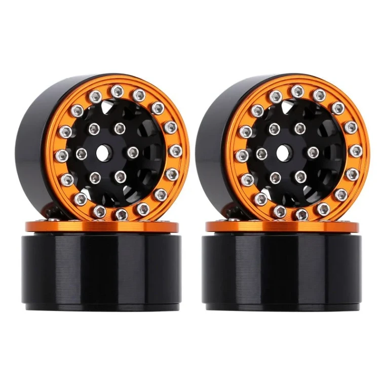 INJORA # SCX24-49GB 1.0" 12-Spokes Wheels for Micro Crawlers