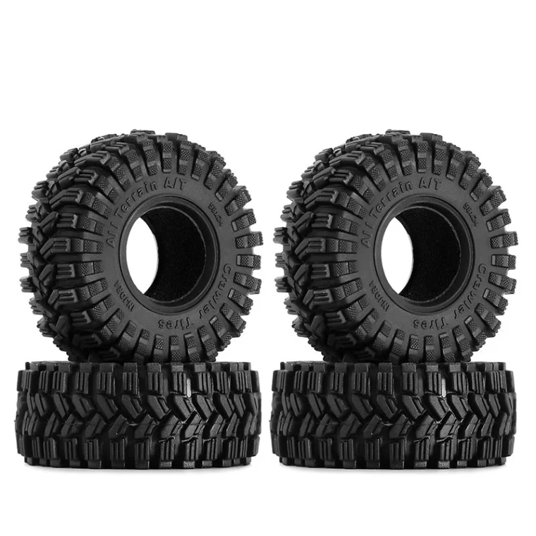 INJORA # YQT-1017 1.0" 58*24mm King Trekker A/T Tires (T1017) (4)
