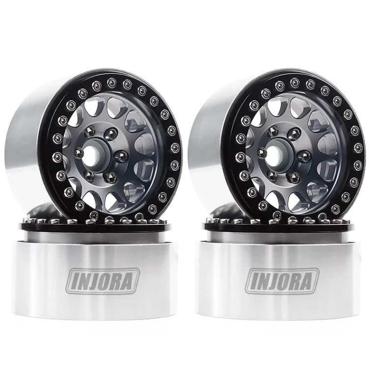 INJORA # CRAW18255 INJORA 4PCS 1.9" Aluminum Beadlock Wheels for 1/10 RC Crawler