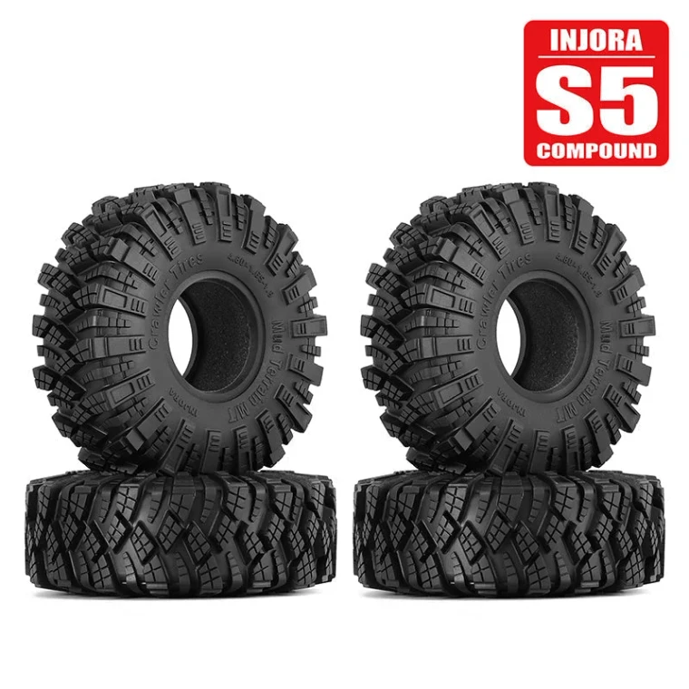 INJORA # YQT-1912-S5 INJORA Kraken Claw M/T 1.9" S5 Crawler Tires (4.80" OD) (T1912) (4)