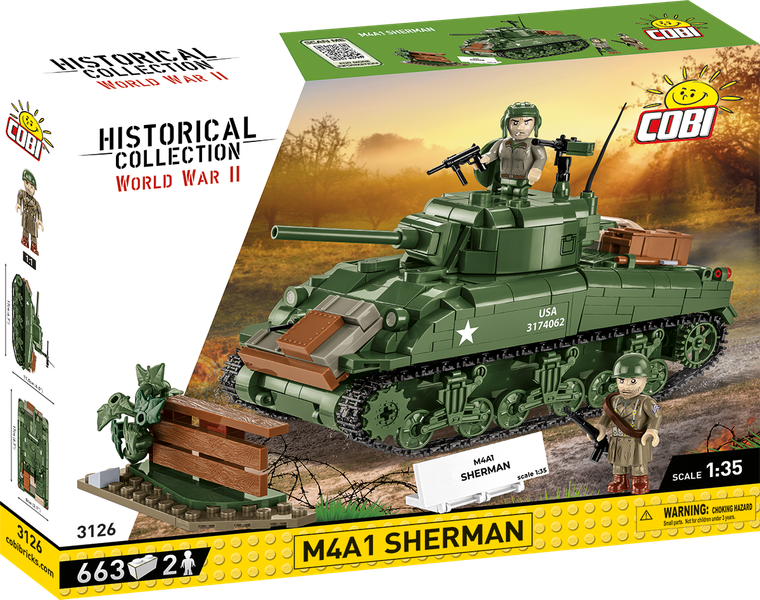 Cobi # 3126  M4A1 SHERMAN 663 PCS