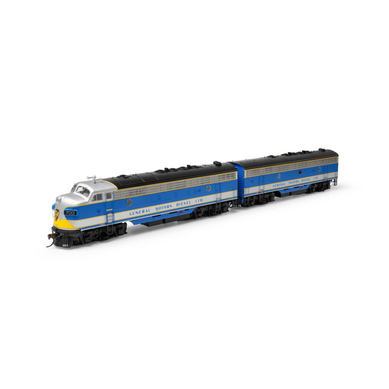 Athearn Genesis # ATHG19698 HO FP7/F7B Locomotive with DCC & Sound, EMD Demo #7001/7002