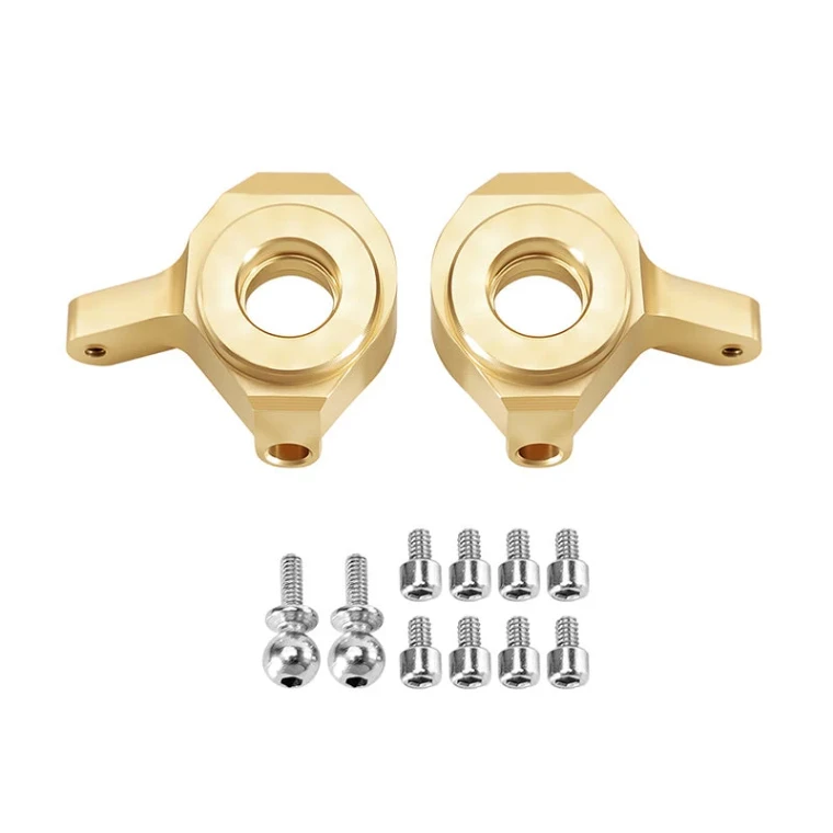 INJORA # SCX24-08 2PCS 8g/pcs Brass Front Steering Knuckles, RC Counter Weights for Axial SCX24