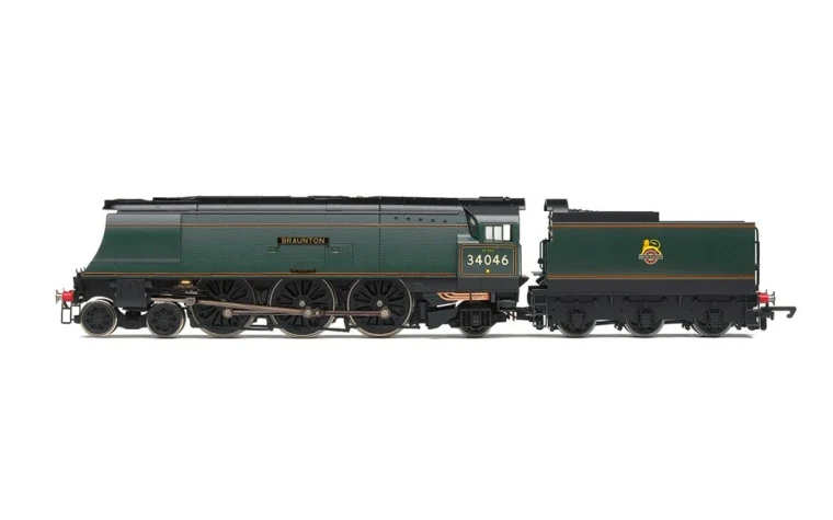 Hornby # R30114 BR, West Country Class, 4-6-2, 34046 'Braunton' - Era 4