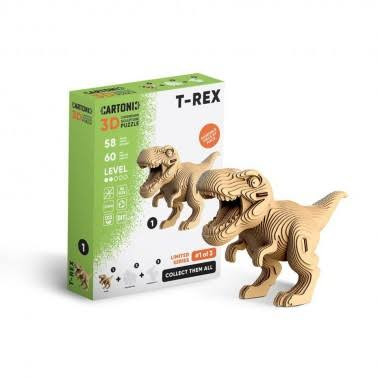 Cartonic #CCARTTRIC TYRANNOSAURUS Cartonic 3D Puzzle