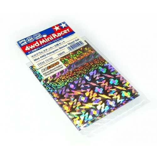 Tamiya # 15195 Mini 4WD HOLOGRAM STICKERS