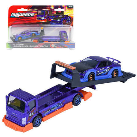 Majorette #8504103000 1/64 Isuzu NPR +Mazda RX-7 FD3S