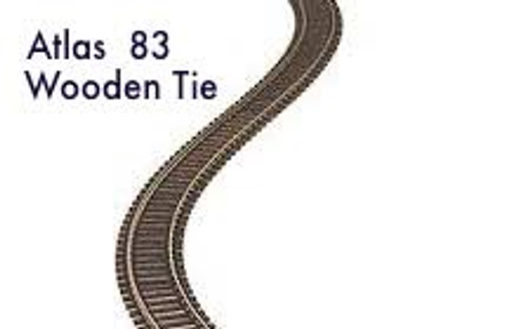 Atlas #500 Ho Code 83 36" Wooden Tie  Flexi Track