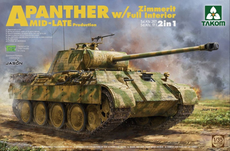 Takom #2100 1/35 Panther Mid/Late Production