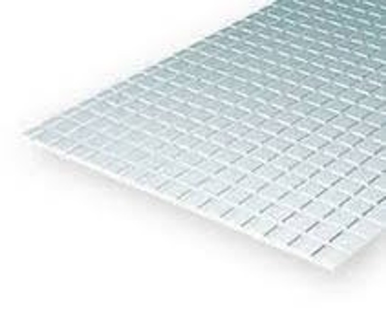 Evergreen #4501 White 1.6mm Square Tile Pattern