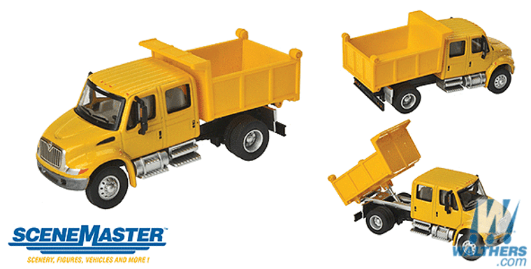 Walthers SceneMaster #949-11632 International 4300 Crew Cab Dump Truck